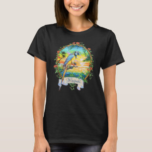 Waipahu Oahu Hawaii Vintage Sunset Parrot Vacation T-Shirt
