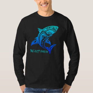 Waipahu Oahu Hawaii Vintage Tribal Shark Vacation T-Shirt