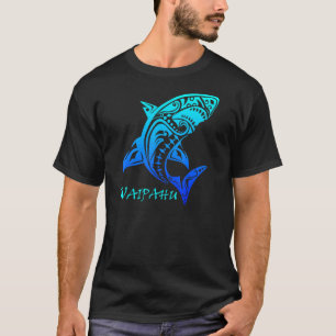 Waipahu Oahu Hawaii Vintage Tribal Shark Vacation T-Shirt