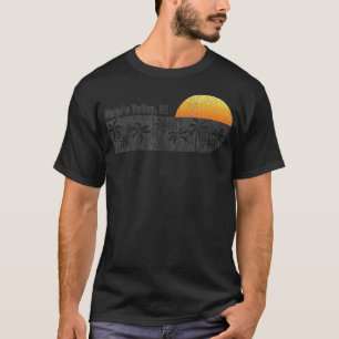 Waipio Valley Hawaii Retro Throwback Beach T-Shirt