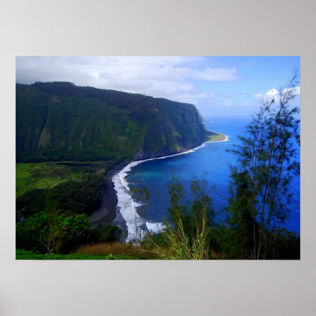 Waipio Valley Lookout, Hawaii, Print (Front)