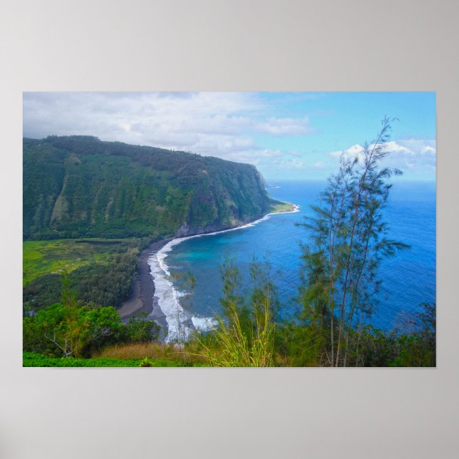 Waipio Valley Lookout, Hawaii, Print (Front)