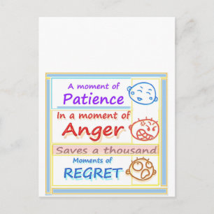 Wait a MOMENT and Reflect Postcard