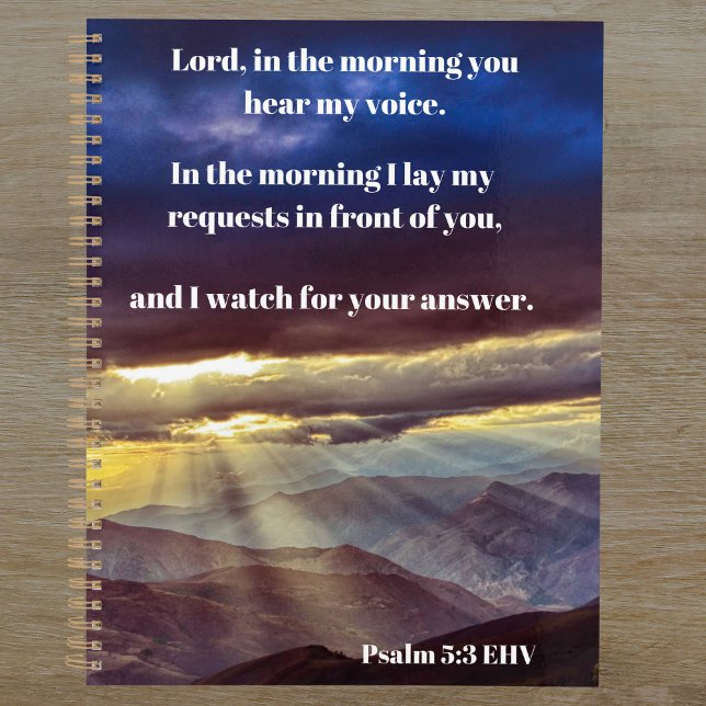 Wait For God Psalm 5:3 Bible Verse Christian Planner (Creator Uploaded)
