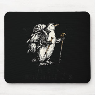 Wait For Have Little Legs Penguin Hiking Funny Mouse Mat