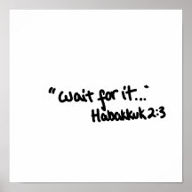 Wait for it simple Bible quote typography