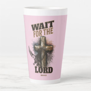 Wait For The LORD Isaiah 40:31 Latte Mug