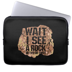 Wait I See A Rock Laptop Sleeve