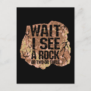 Wait I See A Rock Postcard