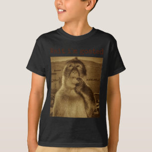 Wait Im Goated Funny Thinking Monkey Meme Vintage T-Shirt