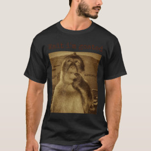 Wait Im Goated Funny Thinking Monkey Meme Vintage T-Shirt