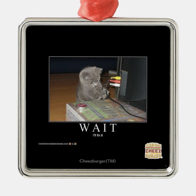 Wait Metal Tree Decoration (Front)