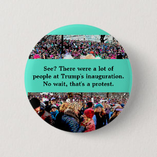 Wait that's a protest 6 cm round badge