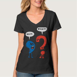 Wait What Comma Question Mark Reading Book Teache T-Shirt
