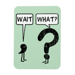 Wait, What? Grammar Cartoon Magnet