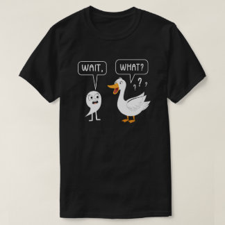 Wait What Punctuation English Teacher Gift Duck T-Shirt