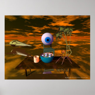 Waiter!! There's an eye in my soup... Poster