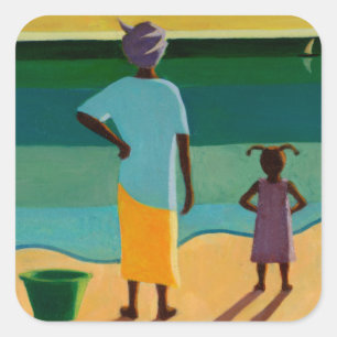 Waiting 2005 square sticker