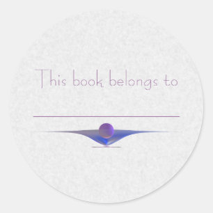 Waiting Abstract Art Classic Round Sticker