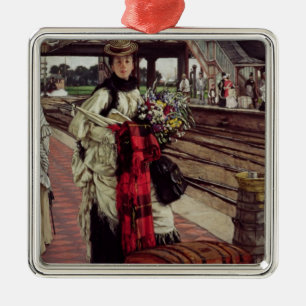 Waiting at the Station Metal Tree Decoration