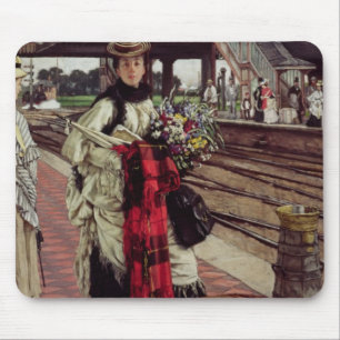 Waiting at the Station Mouse Mat