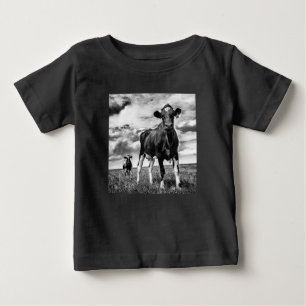 Waiting BW Crop Baby T-Shirt