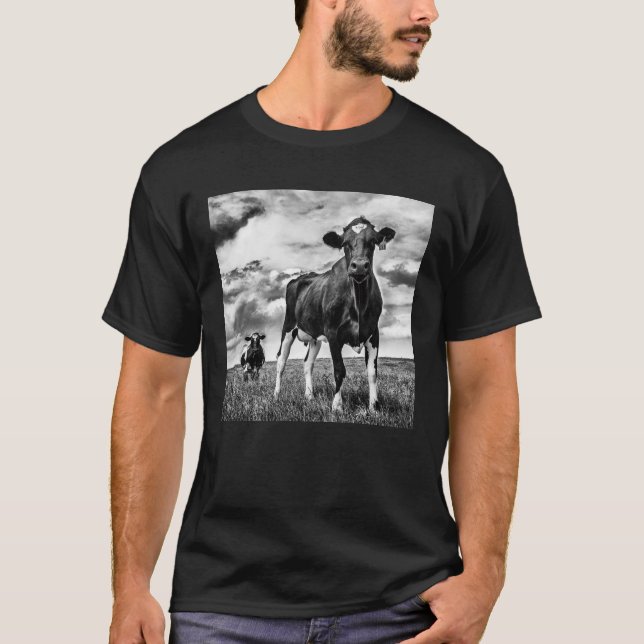 Waiting BW Crop T-Shirt (Front)