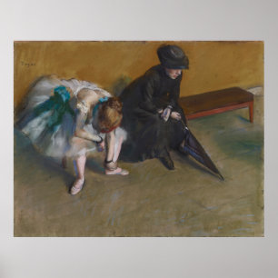 Waiting by Edgar Degas Poster
