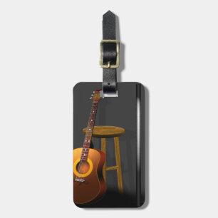 Waiting Encore Guitar Stool and Mike Luggage Tag