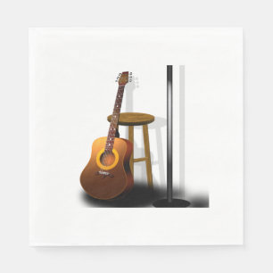 Waiting Encore Guitar Stool and Mike Napkin