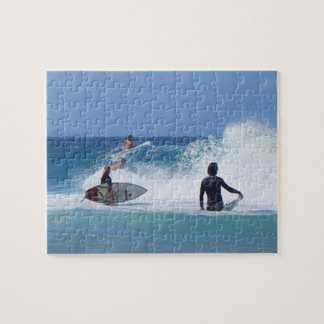 Waiting for a Wave Jigsaw Puzzle (Horizontal)