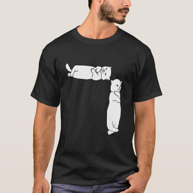 Waiting for apologise Cats T-Shirt (Front)