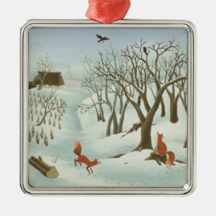 Waiting for Better Times 1980 Metal Tree Decoration