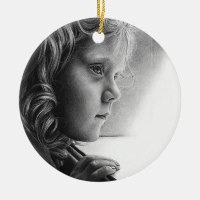 Waiting for daddy Ornament (Front)