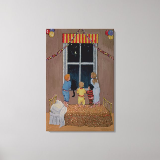 Waiting for Father Christmas Canvas Print (Front)