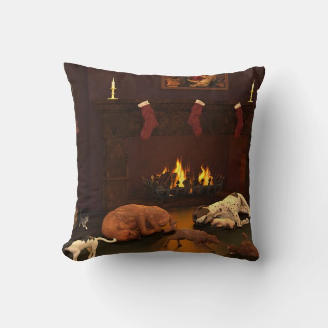 Waiting For Father Christmas Cushion (Front)