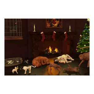 Waiting For Father Christmas Poster