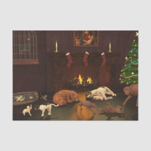 Waiting For Father Christmas Tissue Paper