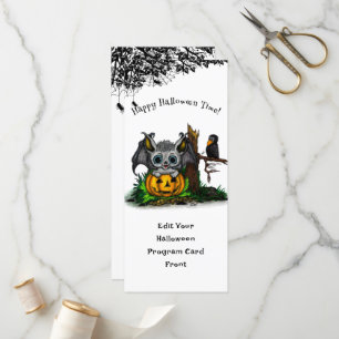 Waiting for Halloween , Cute Bat and Raven Programme