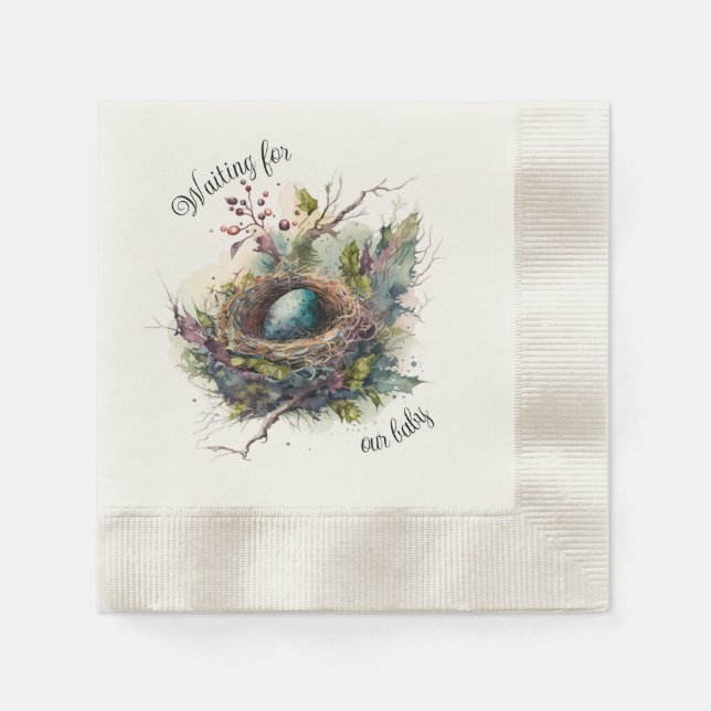 Waiting for our Baby Paper Napkin (Front)