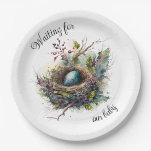 Waiting for our Baby Paper Plate