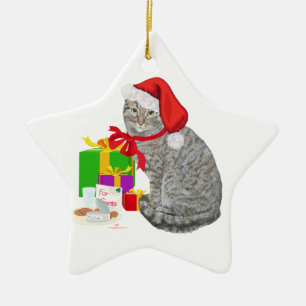 Waiting for Santa Ceramic Tree Decoration