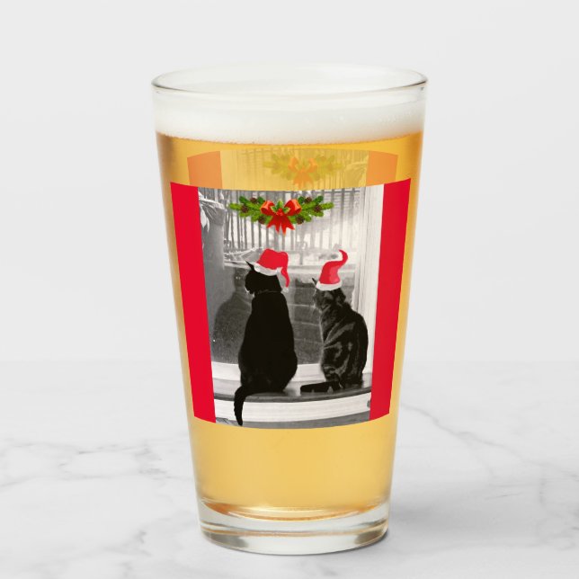 Waiting For Santa Glass (Front Filled)
