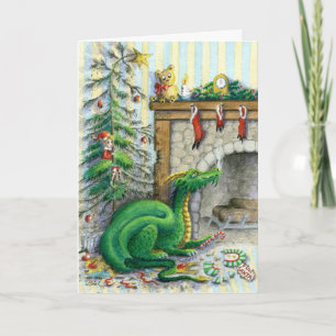 Waiting for Santa- Greeting card