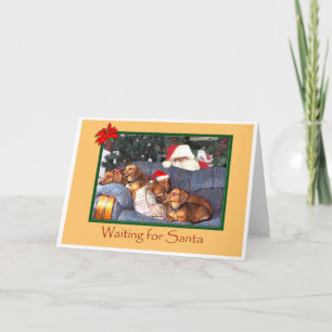 Waiting for Santa Holiday Card