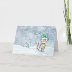 Waiting For Santa Holiday Card