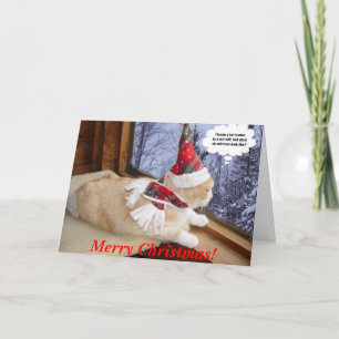 Waiting for Santa Holiday Card