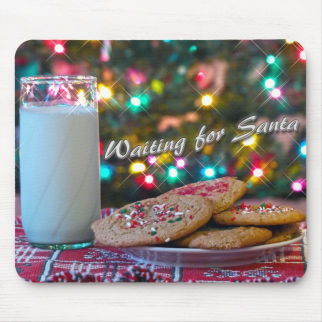 Waiting for Santa Mouse Mat (Front)