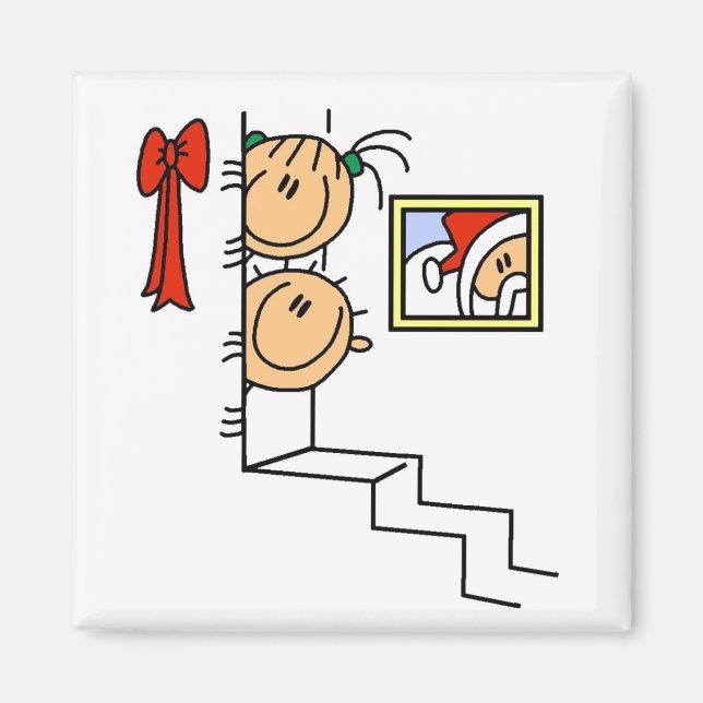 Waiting for Santa T-shirts and Gifts Magnet (Front)