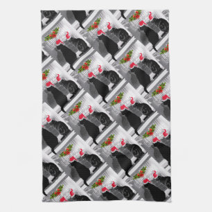 Waiting For Santa Tea Towel
